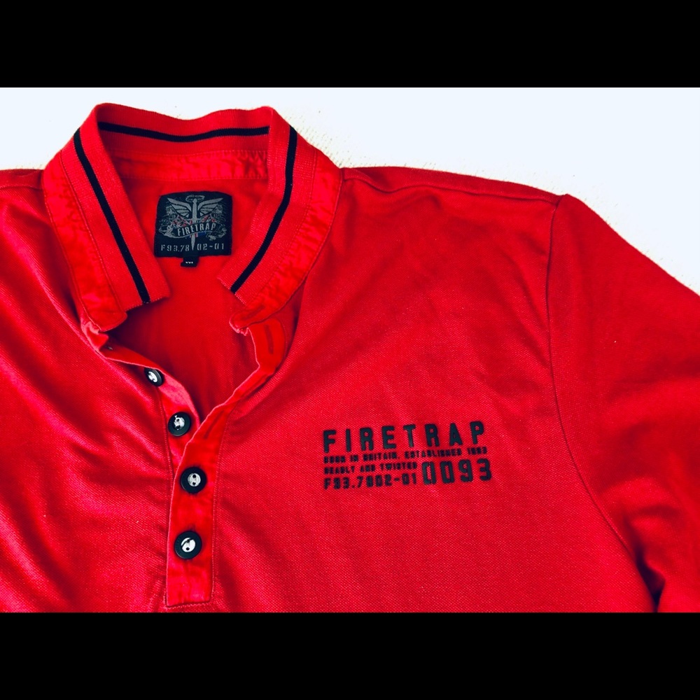 Firetrap Mock Neck Polo